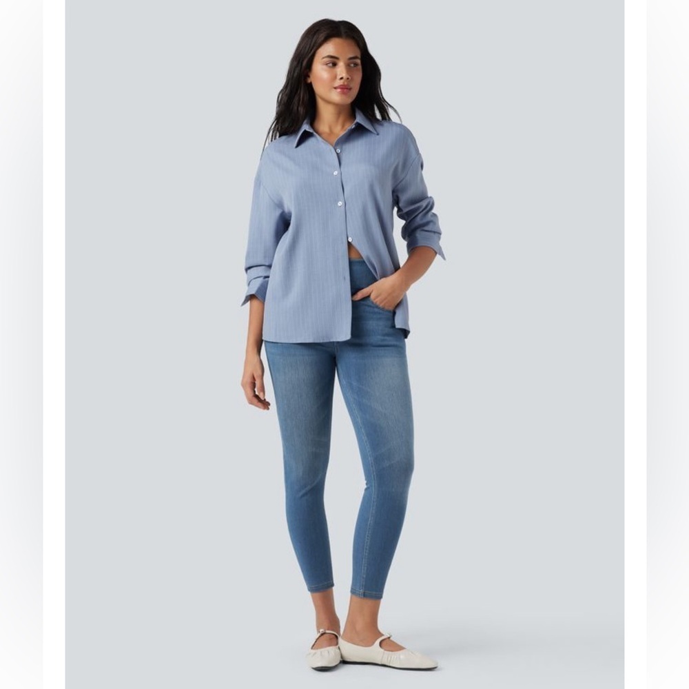 Halara Flex™ High Waisted Pockets Denim Casual Leggings